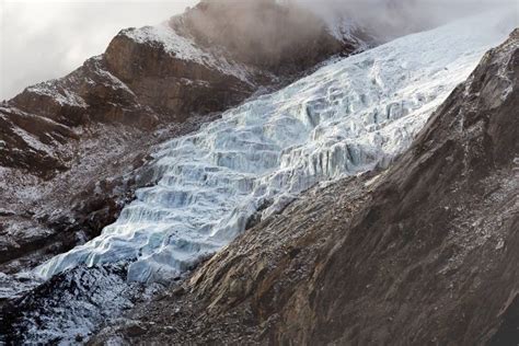 River Of Ice Glacier In Himalayas Nepal Stock Photo Image Of