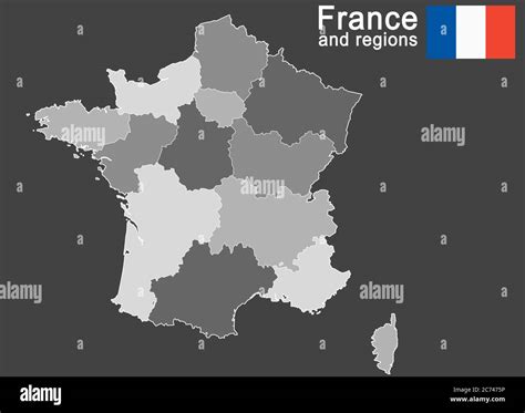 Vector Map Regions France Hi Res Stock Photography And Images Alamy