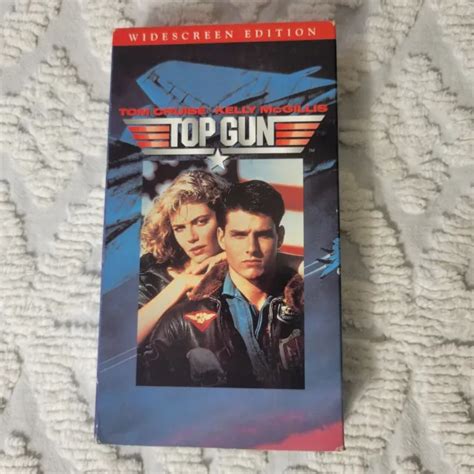 Top Gun Vhs 1986 1996 Widescreen Tom Cruise Action Drama Romance