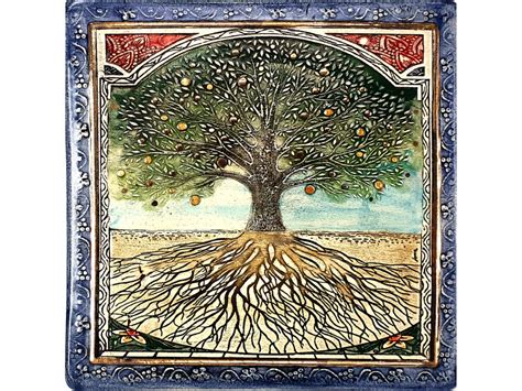 Buy Tree Of Life Wall Hanging Handmade Ceramic By Art In Clay Israel