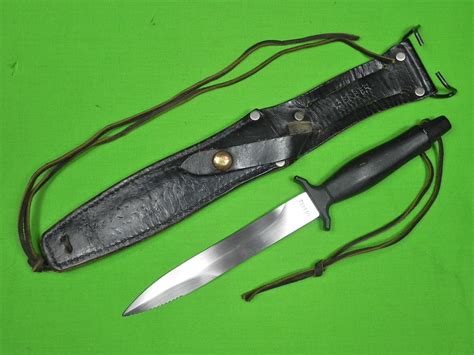 Us Gerber Mk2 Commando Fighting Knife And Sheath Etched 011412