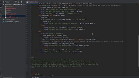 You should have something that looks similar to what i have shown above. Word Guessing game written using simply python code - YouTube