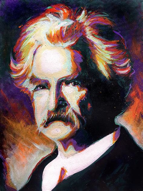 Mark Twain Painting By Steve Gamba Fine Art America