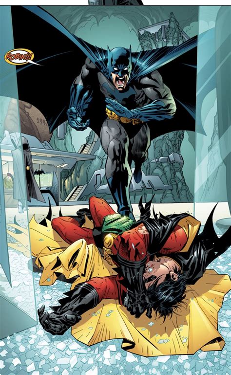 “unh” Tim Drake Grunts As He Smashes Into One Of The Practice Dummies He Struggles To Get Up