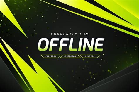 Download Abstract Offline Twitch Banner Template For Free In 2021