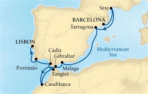 Seabourn 10 Day Cruise Including Spain Gibraltar Morocco And
