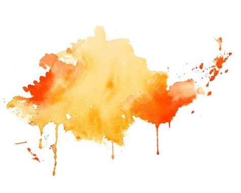 Free Vector Yellow And Orange Watercolor Splash Texture Background