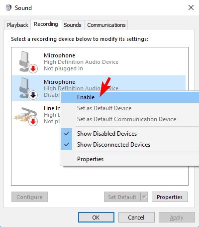 I was not sure at one point if the internal microphone was disabled or not i want to know how to enable the internal microphone and also what is the proper management of microphones for the purpose presented above. Re-enable microphone in Windows 10: Here are the steps to ...