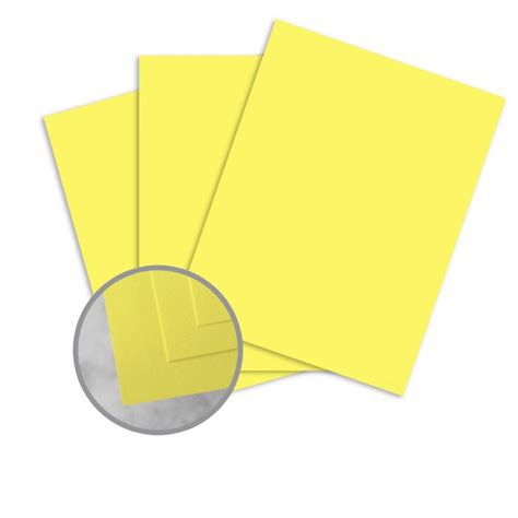 Bright Yellow Paper 8 12 X 11 In 50 Lb Text Smooth Exact Brights
