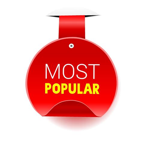 Most Popular Label Badge Vector Banner Icon 19902157 Vector Art At
