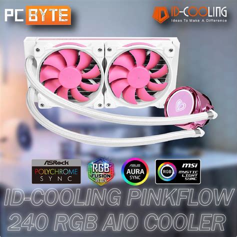 Id Cooling Pinkflow Rgb Radiator Aio Cpu Cooler Mm Shopee