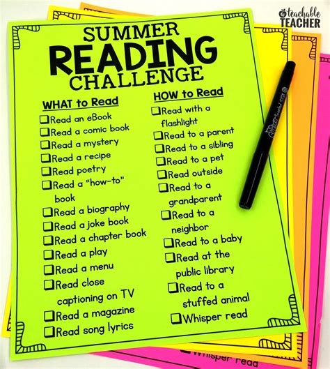 A Summer Reading Challenge To Avoid The Summer Slide 2023