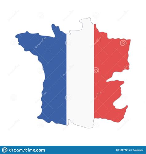 France Map And Flag Stock Vector Illustration Of Union 219872715