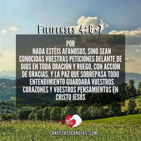 Filipenses 4 6 7 Conéctate Con Dios