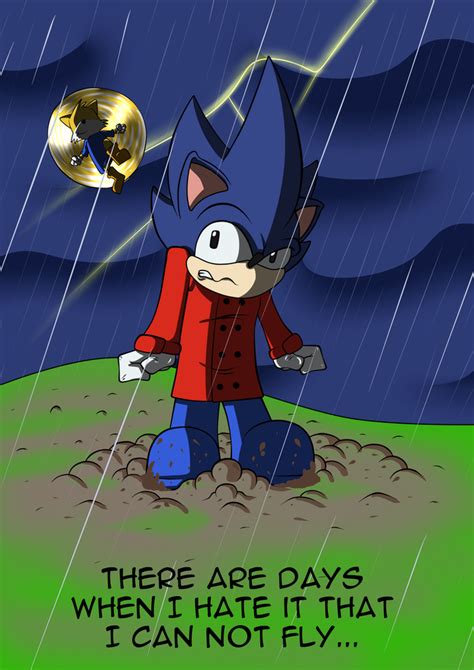 Rain ~ Sonic In The Mud By Cyrus649 On Deviantart