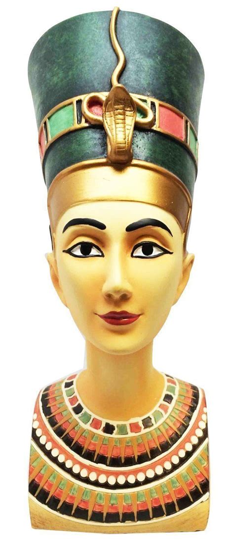 Ebros T Mask Bust Of Pharaoh King Tut And Queen Nefertiti Decorative