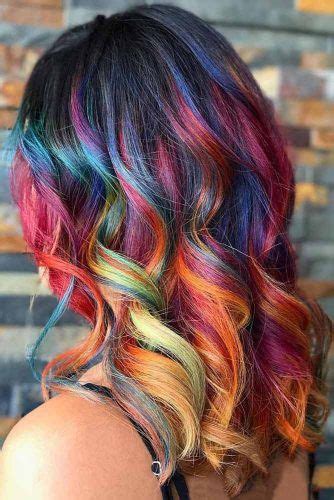 40 rainbow hair ideas for brunette girls — no bleach required vivid hair color rainbow hair