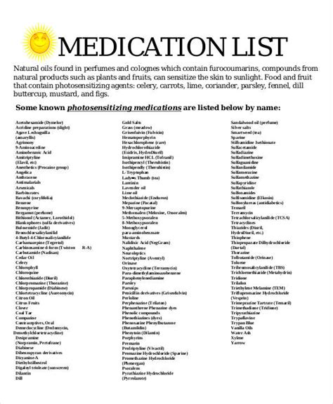 7 Best Images Of Printable Medication List Forfree Printable Vrogue