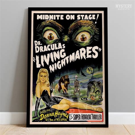 Dr Dracula S Living Nightmares S Vintage Horror Spook Show Monster