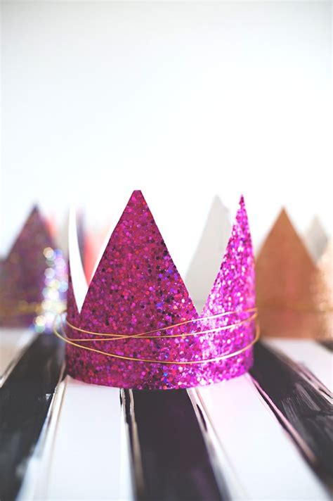 Glitter Twist Birthday Crowns • A Subtle Revelry Diy Birthday Crown