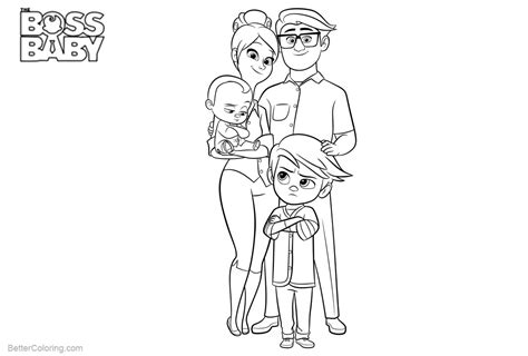 The boss baby movie boss baby and family coloring pages book video for kids. Boss Baby Coloring Pages Family Members - Free Printable ...
