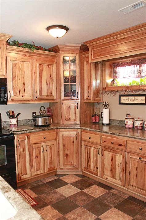 Hickory Kitchen Cabinets Farmhouse Style Kitchen