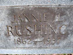 Janie Louise Barnes Rushing 1862 1937 Memorial Find A Grave