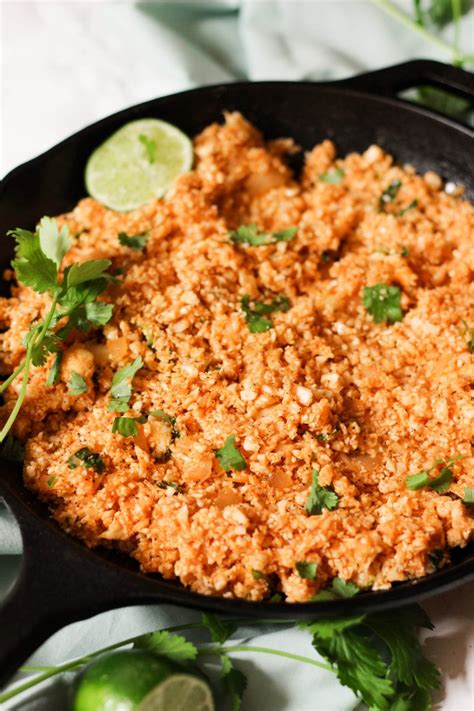 Cauliflower Mexican Rice Paleo Vegan Keto Whole30 What Great