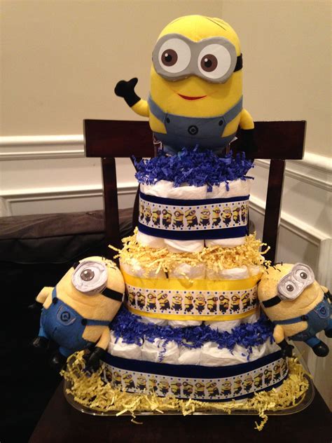 Villainous gru lives up to his reputation as a despicable, deplorable and downright unlikable guy when he hatches a plan to steal the moon from the sky. Despicable me minion diaper cake | Minion baby shower ...