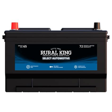 Rural King Select Automotive Battery - 65-72 | Rural King