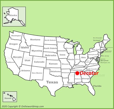 Decatur Map Alabama Us Discover Decatur With Detailed Maps