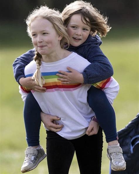 Royal News Playful Mia Joins Cousin Savannah As Mum Zara Rides At