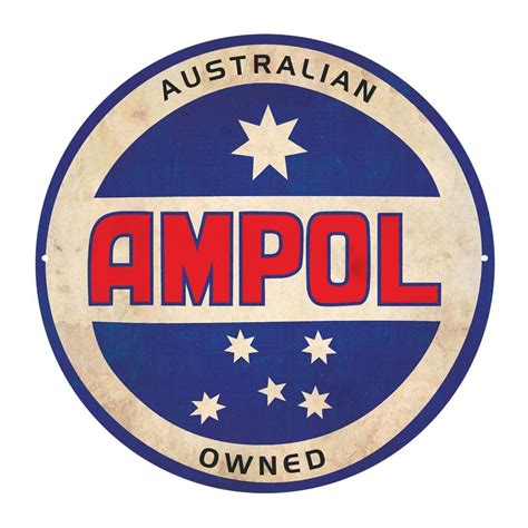 Ampol Logo From The 1970s80s Old Gas Stations Retro Metal Signs