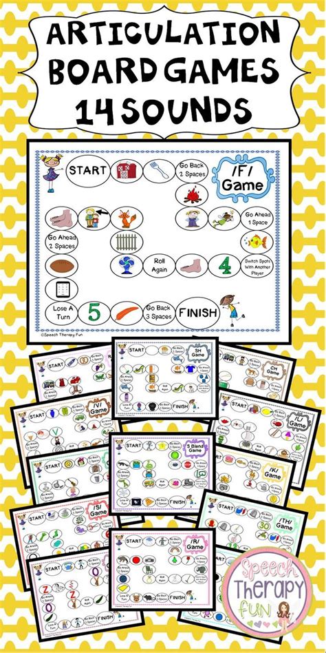 Kindergarten introduces a lot of skills, but it is super important to keep learning fun! Articulation Board Games | Preschool speech therapy ...
