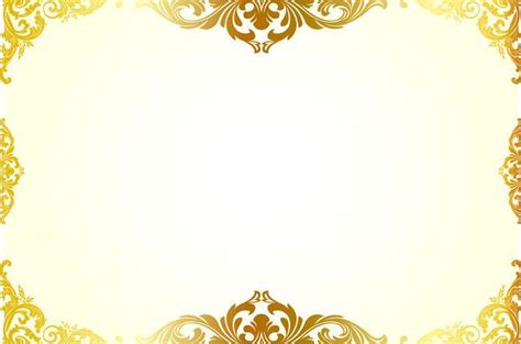 Simple Hand Painted Gold Pattern Border Background Material Simple