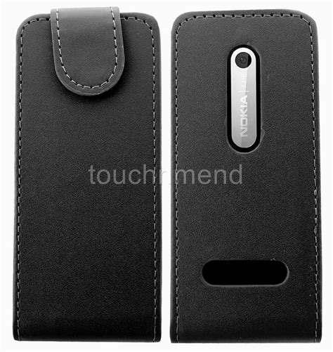 Leather Flip Case Cover Skin Pouch For Nokia 301