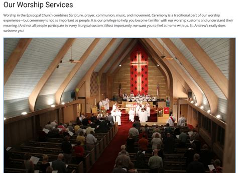 Our Worship Services St Andrews Episcopal Church Omaha