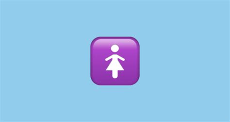 여자 화장실 Emoji on Apple iOS