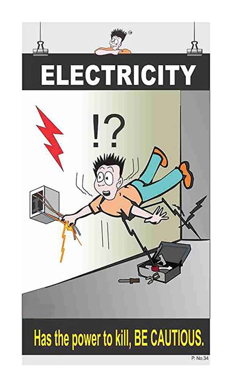 Electrical Safety Poster View Specifications And Details Of Safety