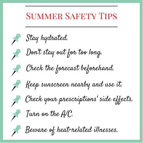 Summer Safety Tips For Seniors Summer Safety Tips Summer Safety