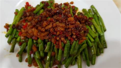 CARA MASAK KACANG PANJANG CHINESE STYLE - YouTube