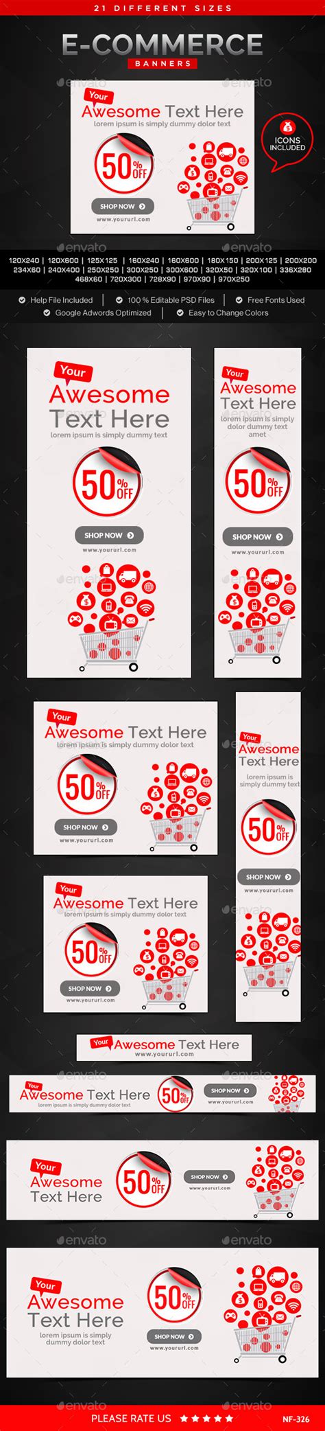Online Shopping Banners | Banner, Web banner, Banner template