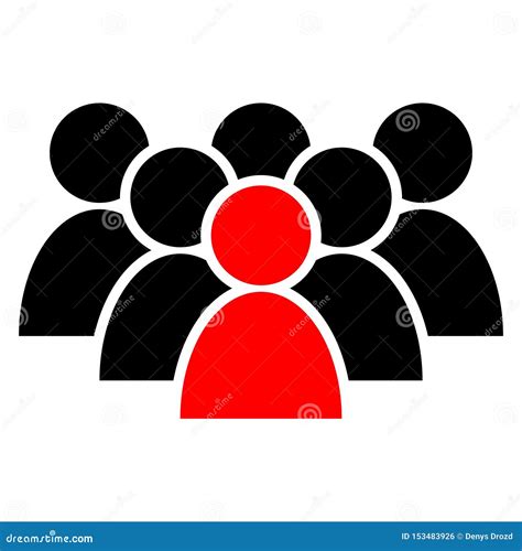 People Vector Icon Group Of People Symbol Illustration Businessman