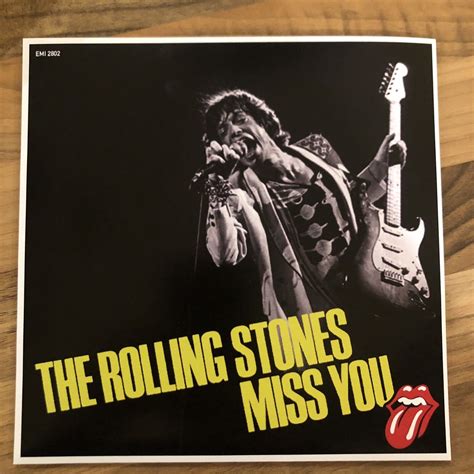 The Rolling Stones Miss You Vinyl 7 45 Vinyl Record Single With A