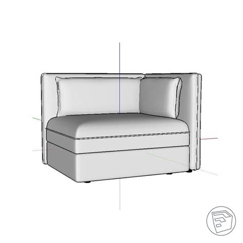 Price valid until 2 aug. Vallentuna Sofa-bed module with backrests sofas by IKEA 3D model by Bimarium