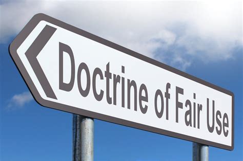 Doctrine Of Fair Use Free Of Charge Creative Commons Highway Sign Image