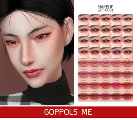 Goppols Me Gpme Gold Makeup Set Sims 4 Updates ♦ Sims 4 Finds