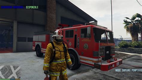 Firefighter Mod Mode Sapeurs Pompiers Gta5