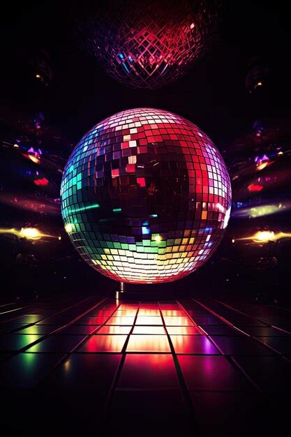 Imagen Vertical De Una Impresionante Bola De Discoteca Con Fant Sticas