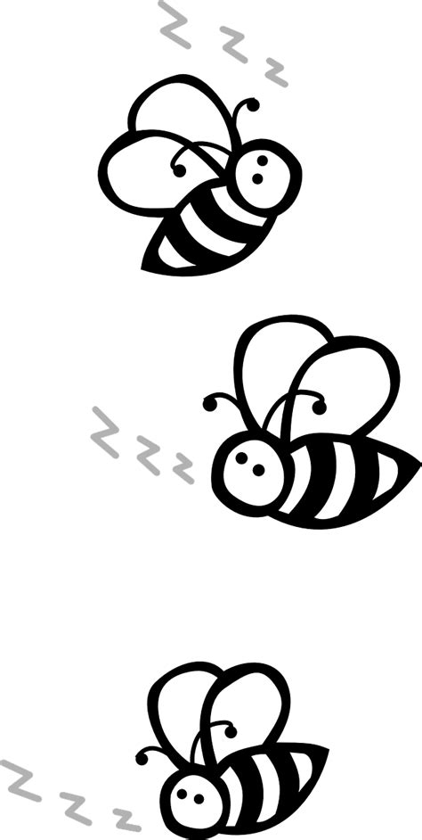 Download Bees Flying Black And White Royalty Free Vector Graphic